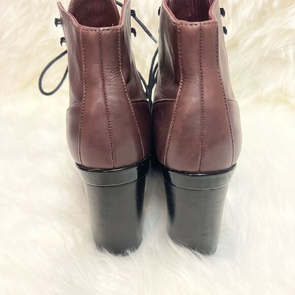 Aldo | Eggplant Platform Heeled Ankle Boots | 8.5  A17 - Picture 5 of 10